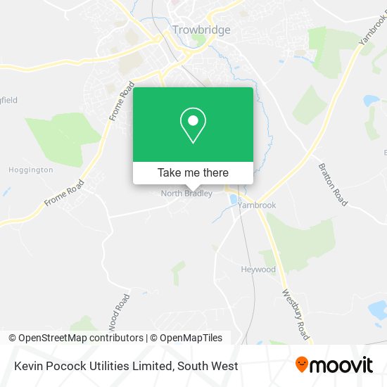 Kevin Pocock Utilities Limited map