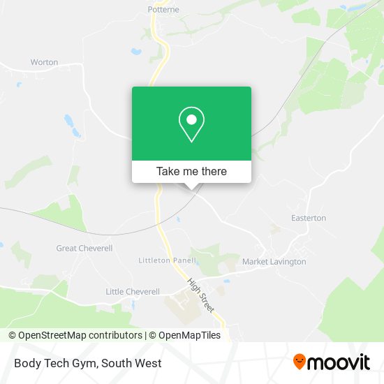 Body Tech Gym map