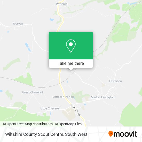 Wiltshire County Scout Centre map