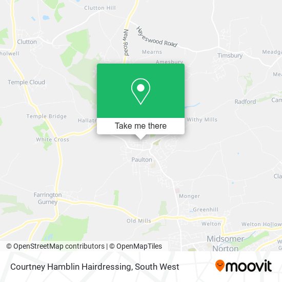Courtney Hamblin Hairdressing map