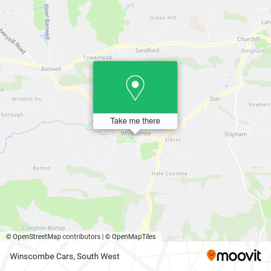 Winscombe Cars map
