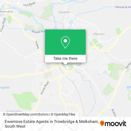 Ewemove Estate Agents in Trowbridge & Melksham map