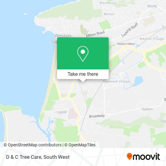 D & C Tree Care map