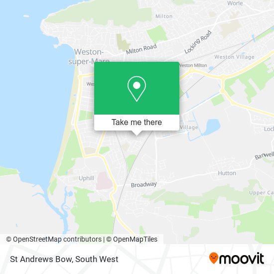 St Andrews Bow map