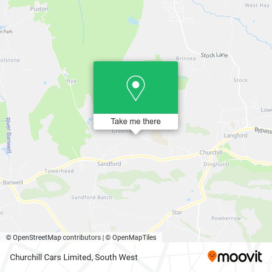 Churchill Cars Limited map