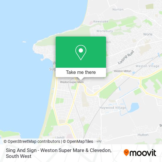 Sing And Sign - Weston Super Mare & Clevedon map