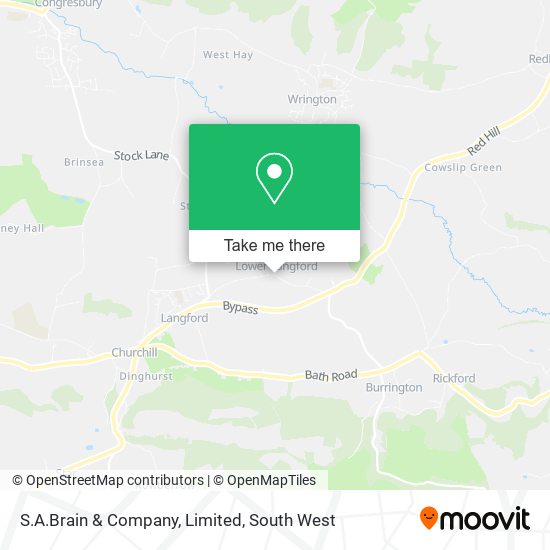 S.A.Brain & Company, Limited map