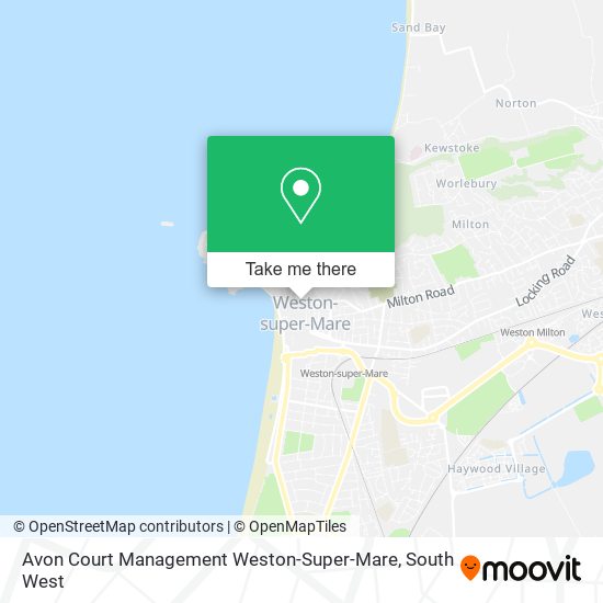 Avon Court Management Weston-Super-Mare map