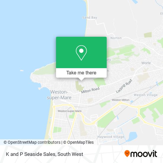 K and P Seaside Sales map