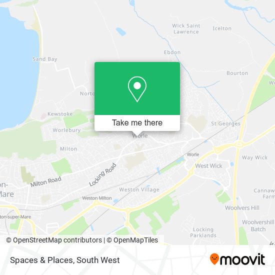 Spaces & Places map