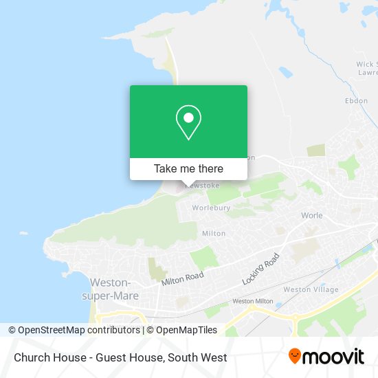 Church House - Guest House map