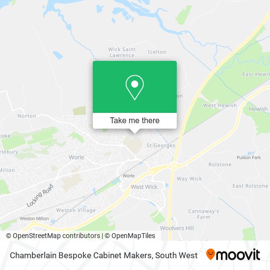 Chamberlain Bespoke Cabinet Makers map