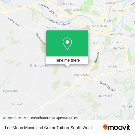 Lee Moss Music and Guitar Tuition map