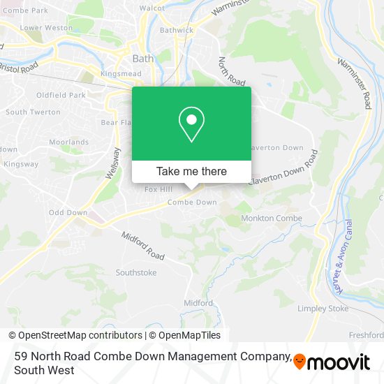 59 North Road Combe Down Management Company map