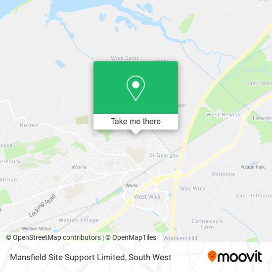 Mansfield Site Support Limited map