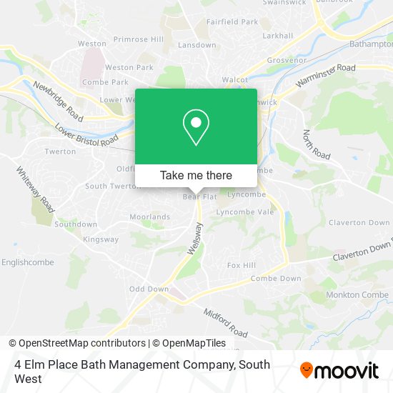 4 Elm Place Bath Management Company map