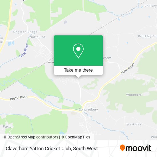 Claverham Yatton Cricket Club map