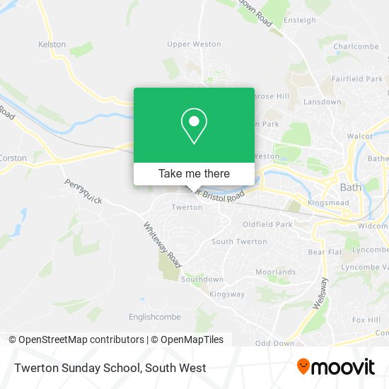 Twerton Sunday School map