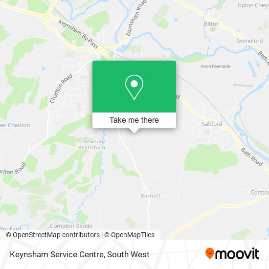 Keynsham Service Centre map