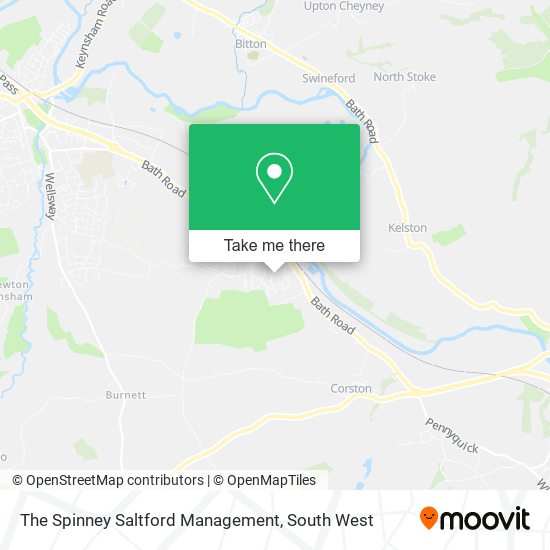 The Spinney Saltford Management map