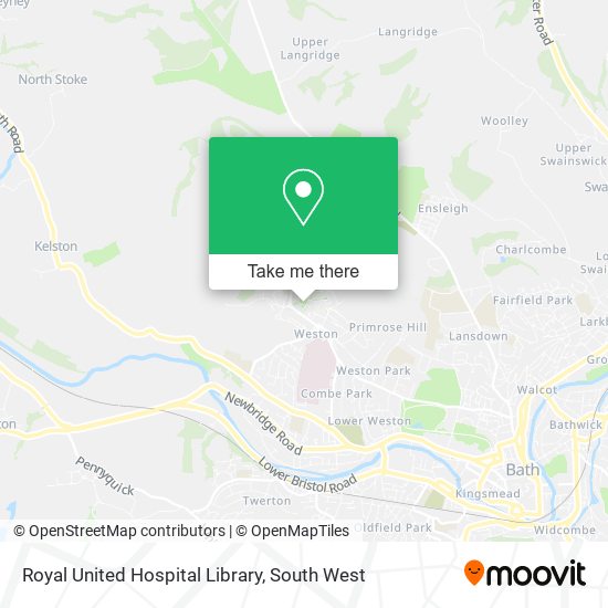 Royal United Hospital Library map