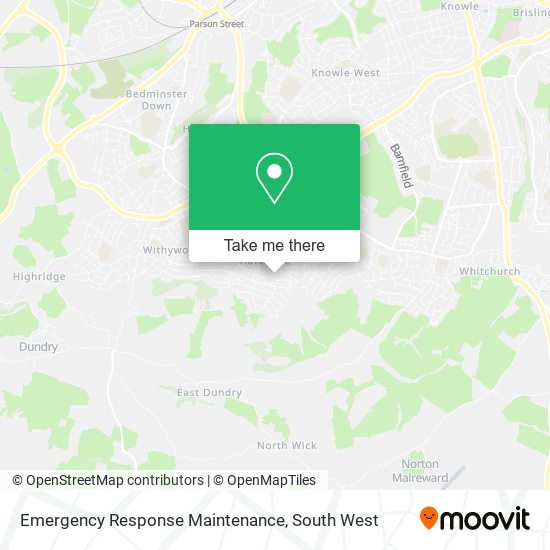 Emergency Response Maintenance map