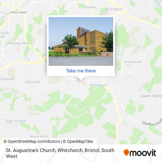 St. Augustine's Church, Whitchurch, Bristol map