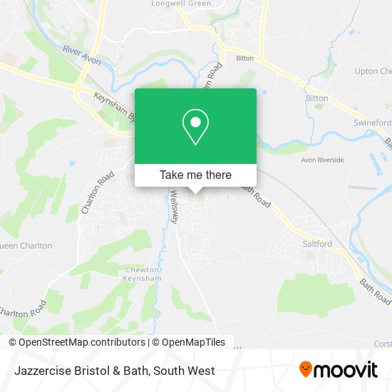 Jazzercise Bristol & Bath map