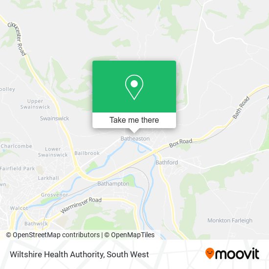 Wiltshire Health Authority map