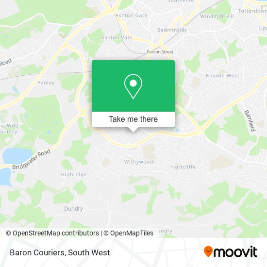 Baron Couriers map