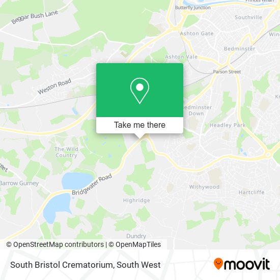 South Bristol Crematorium map