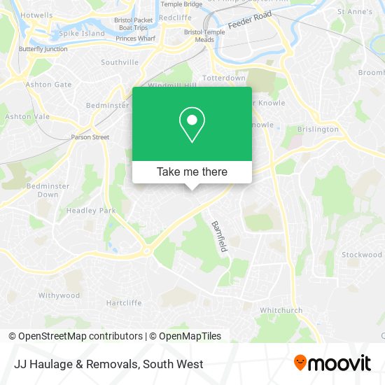 JJ Haulage & Removals map