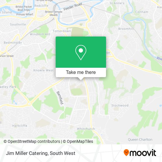Jim Miller Catering map