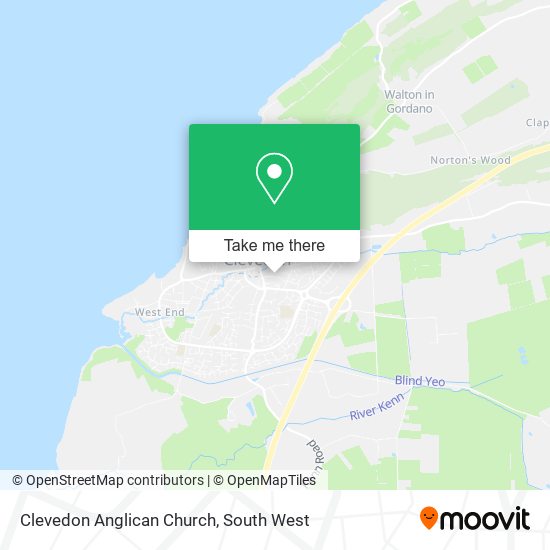 Clevedon Anglican Church map