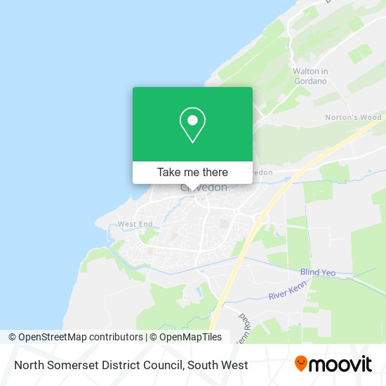 North Somerset District Council map
