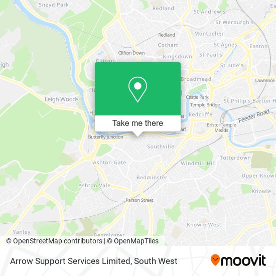 Arrow Support Services Limited map
