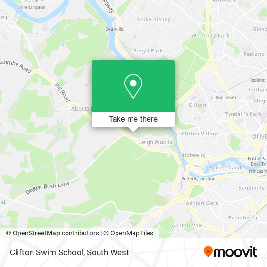 Clifton Swim School map
