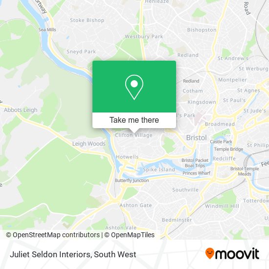 Juliet Seldon Interiors map