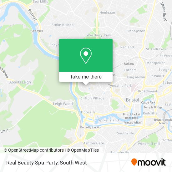 Real Beauty Spa Party map