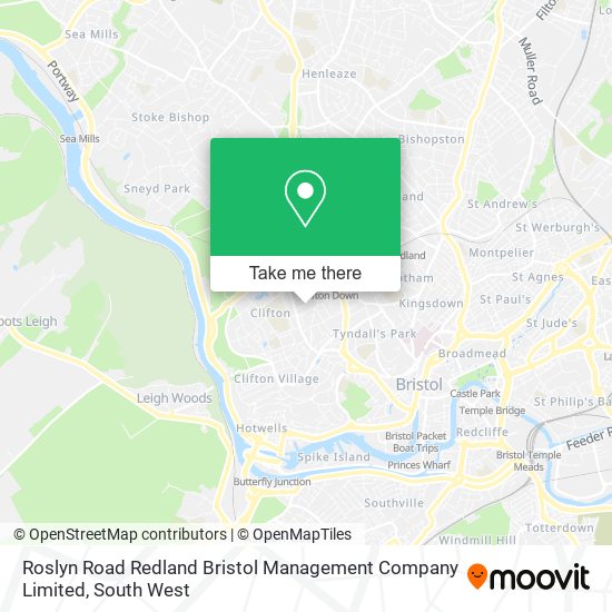 Roslyn Road Redland Bristol Management Company Limited map