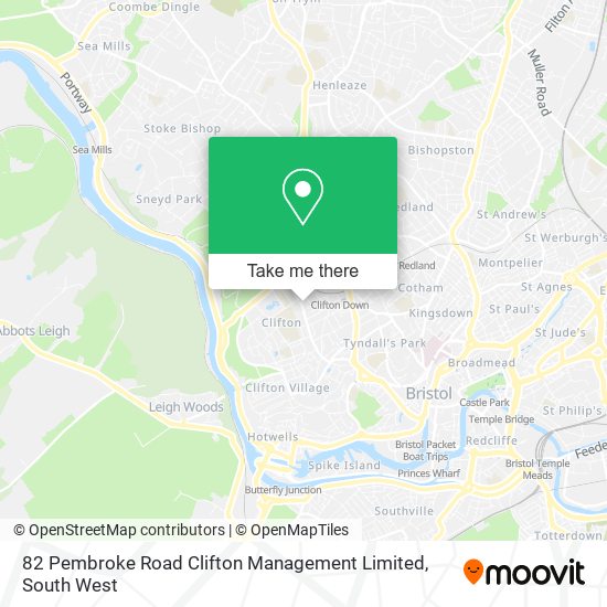 82 Pembroke Road Clifton Management Limited map