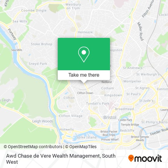 Awd Chase de Vere Wealth Management map