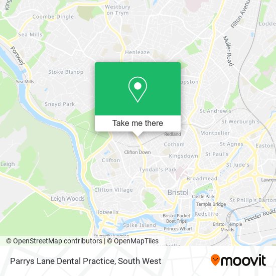 Parrys Lane Dental Practice map