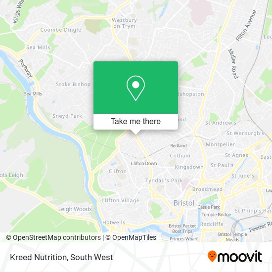Kreed Nutrition map