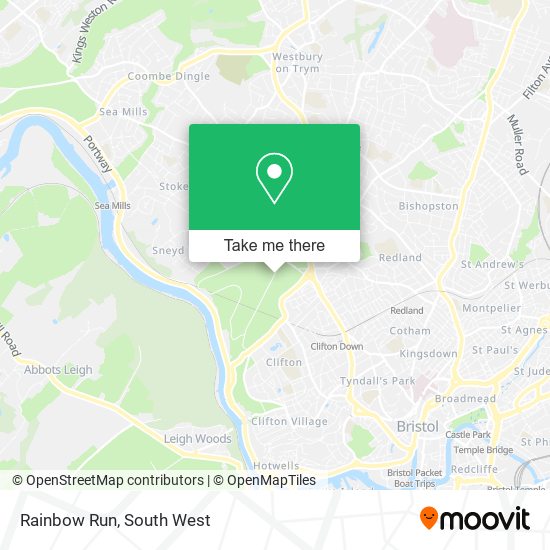 Rainbow Run map