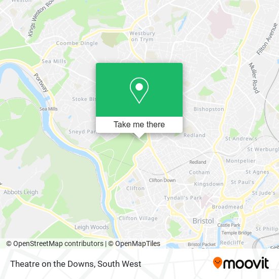 Theatre on the Downs map
