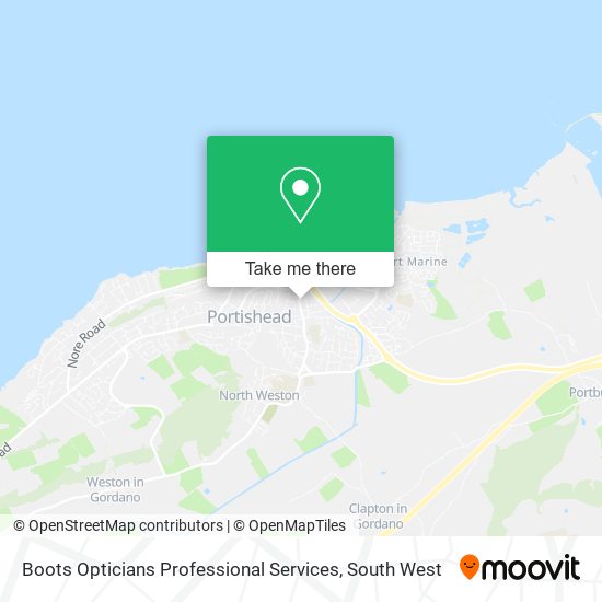 Boots Opticians Professional Services map