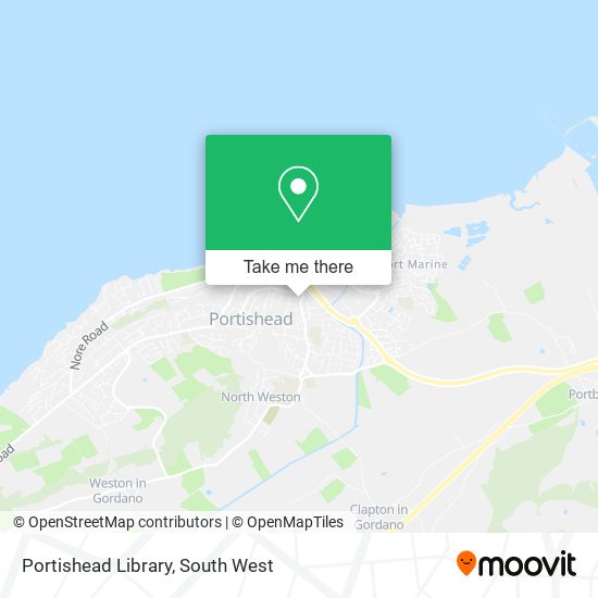 Portishead Library map