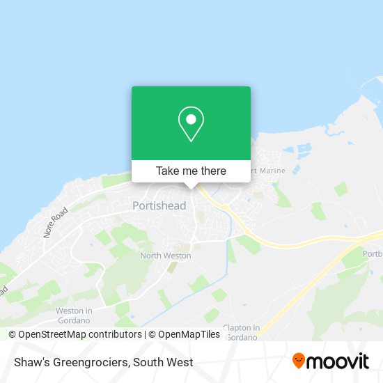 Shaw's Greengrociers map