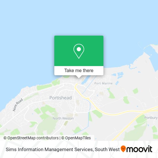 Sims Information Management Services map